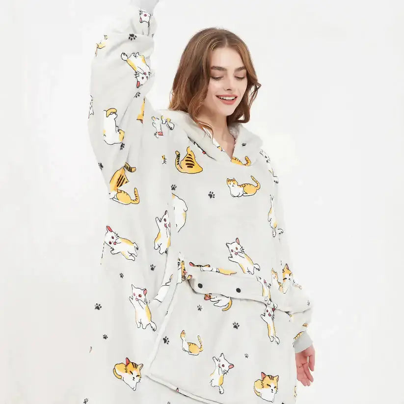 Heated Hoodie Blanket ryshop