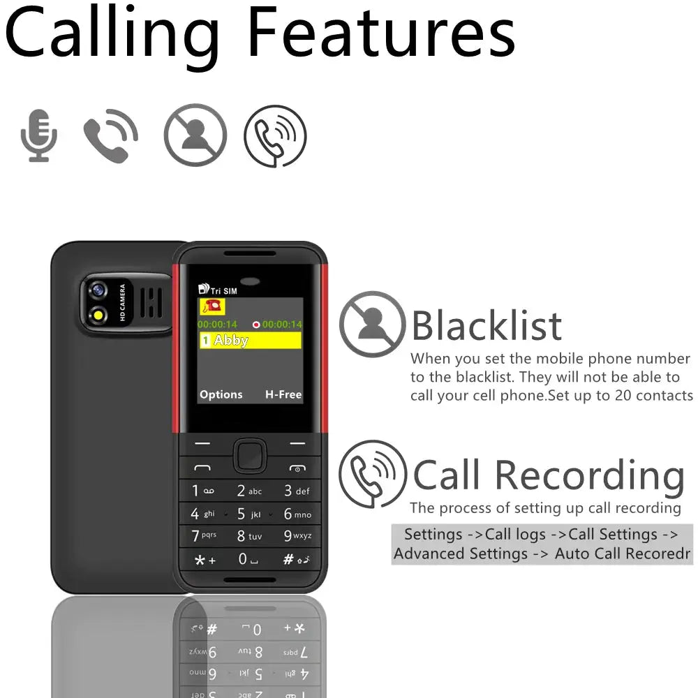 SERVO BM5310 3 SIM Card Mini Mobile Phone ryshop
