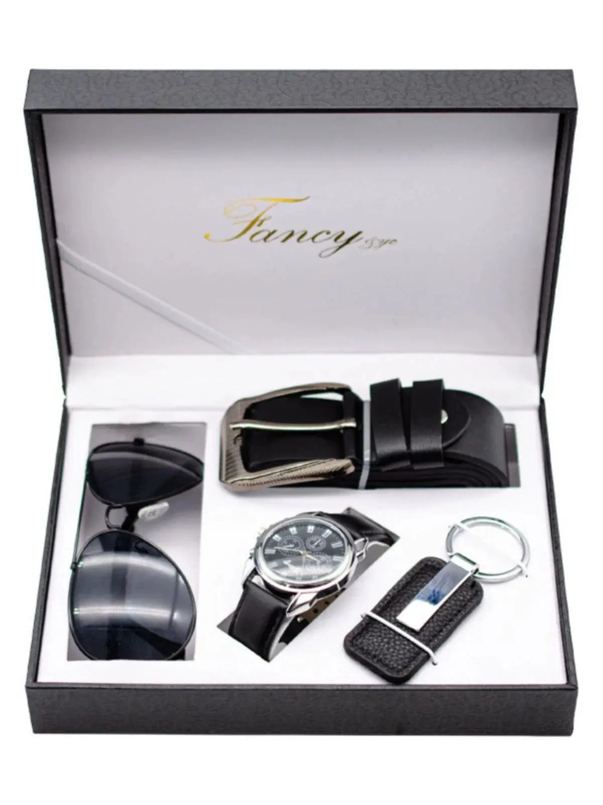Luxury Watch Gift Set perfume Wallet Belt For Men Birthday ryshop