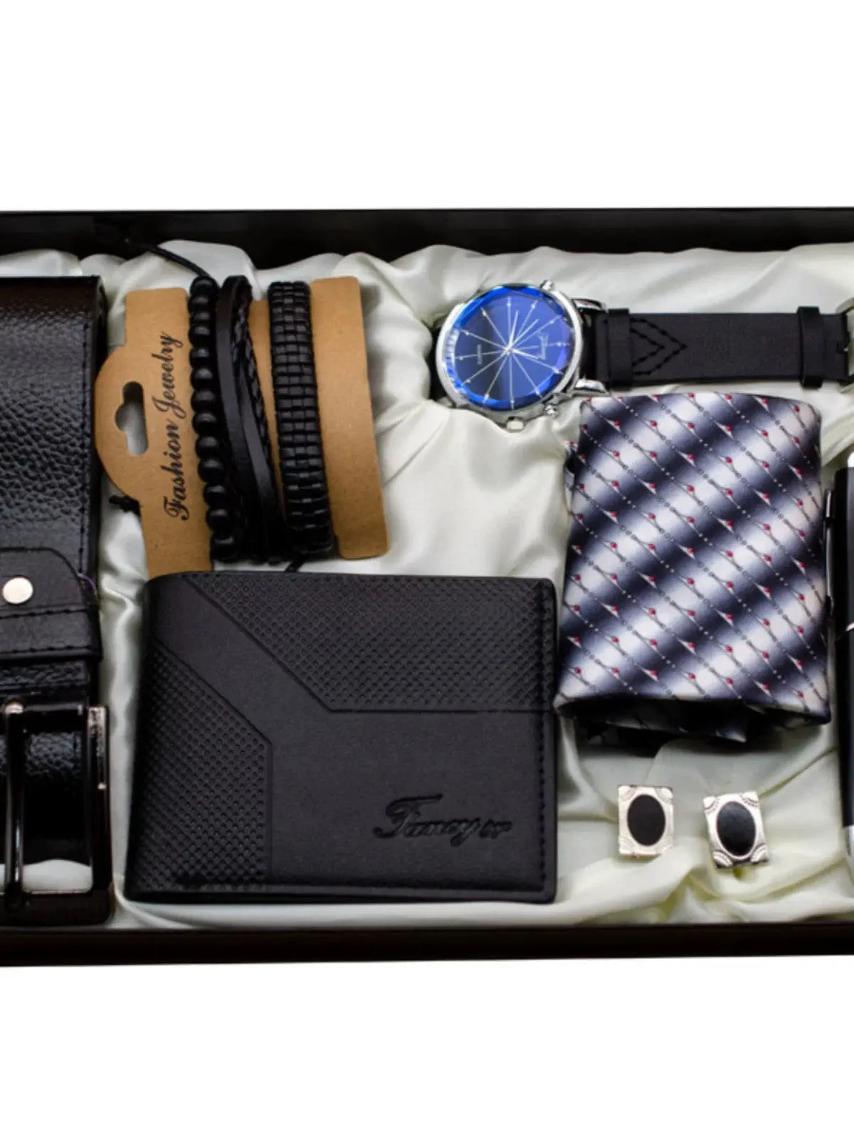 Luxury Watch Gift Set perfume Wallet Belt For Men Birthday ryshop