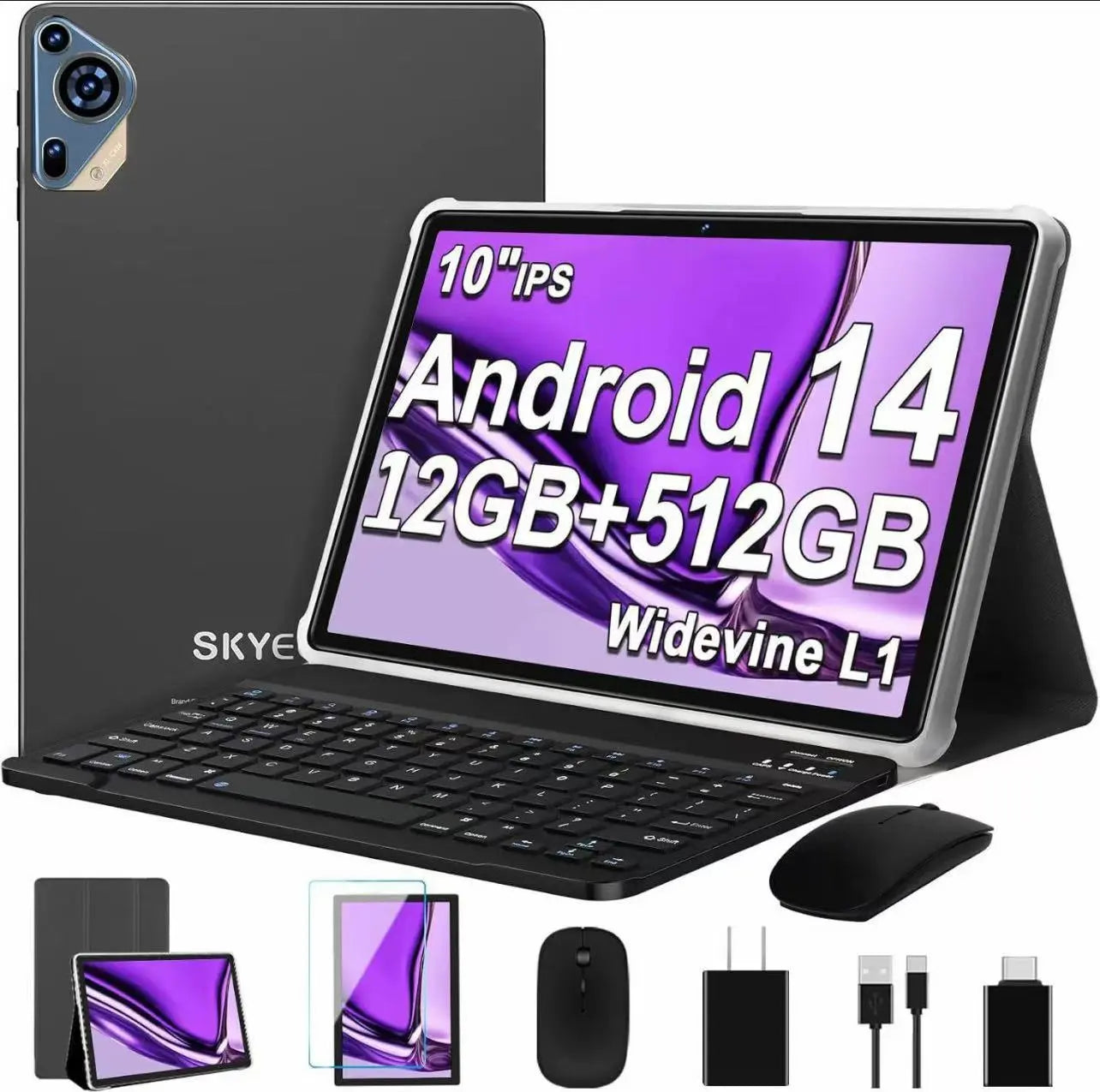 Newest Android 14  10 inch Octa-Core Tablets with PRO 70 ryshop