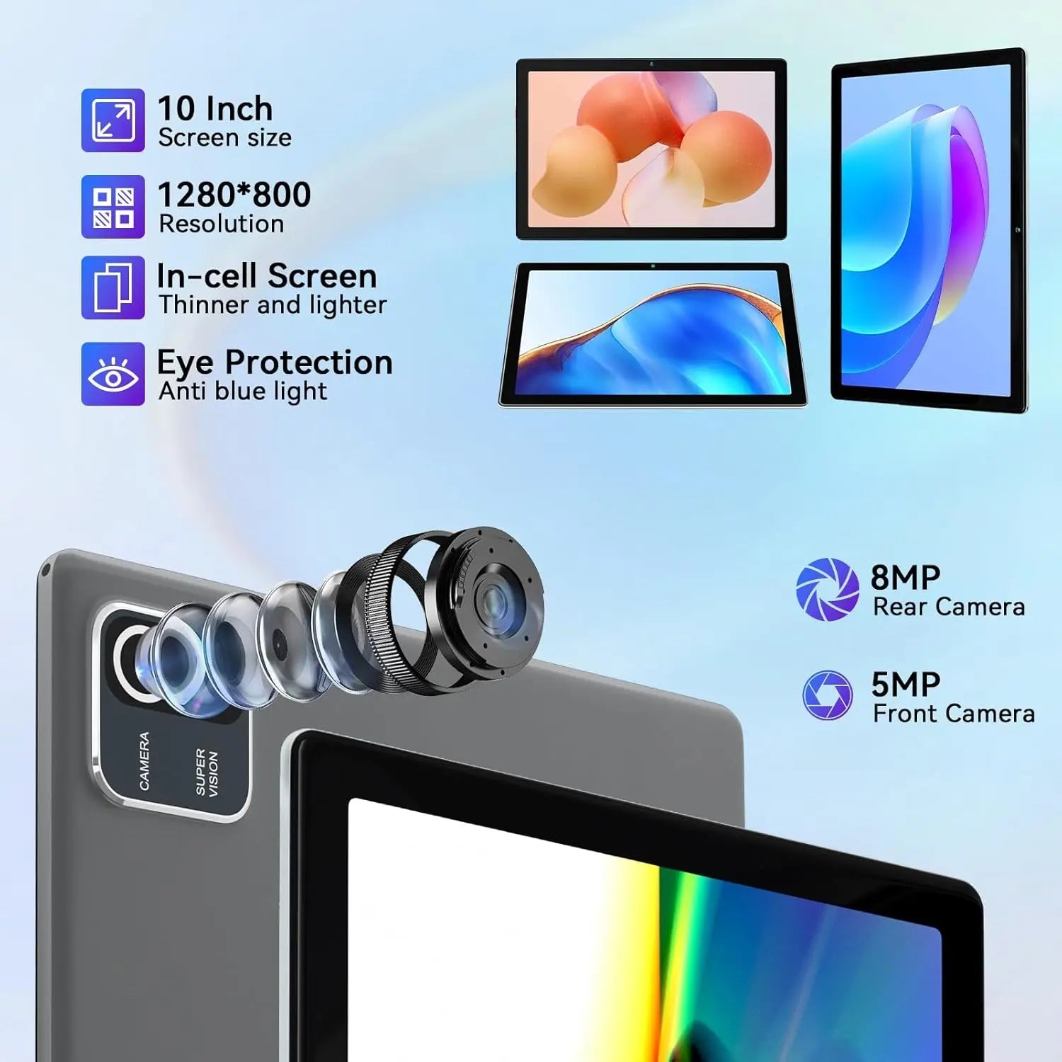URAO MB1001 Android 13 Tablet - 10 Inch, 6GB RAM, 64GB ROM ryshop