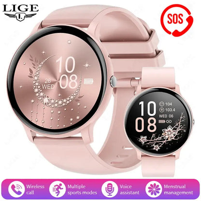 LIGE New 1.39" Watch Smart Watch 2025 New Women Men Bluetooth Call BT Music Wireless Charging Smartwatch Heart Rate Blood Oxygen