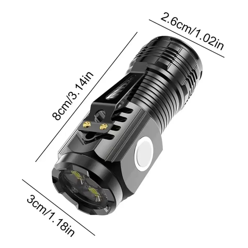 LED Strong Light Flashlight Rechargeable Multi-functional ryshop
