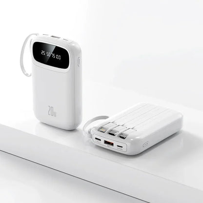 BCAK 20 Milliampere Wholesale Power Bank with Built-in Cable ryshop