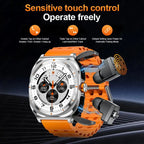 LIGE Headset Smart Watch 2 In 1 TWS Wireless Headphone BT Call Music Smartwatch Health Monitoring 400mAh Waterproof Sports Watch ryshop