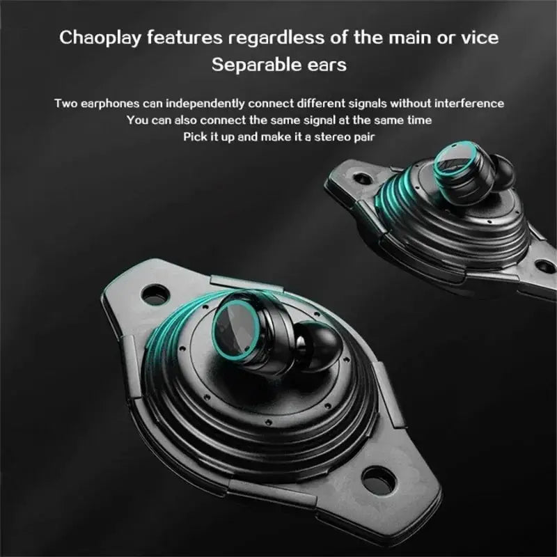 VYOPB 25 TWS Waterproof Bluetooth Earbuds with Touch Control & Mic ryshop