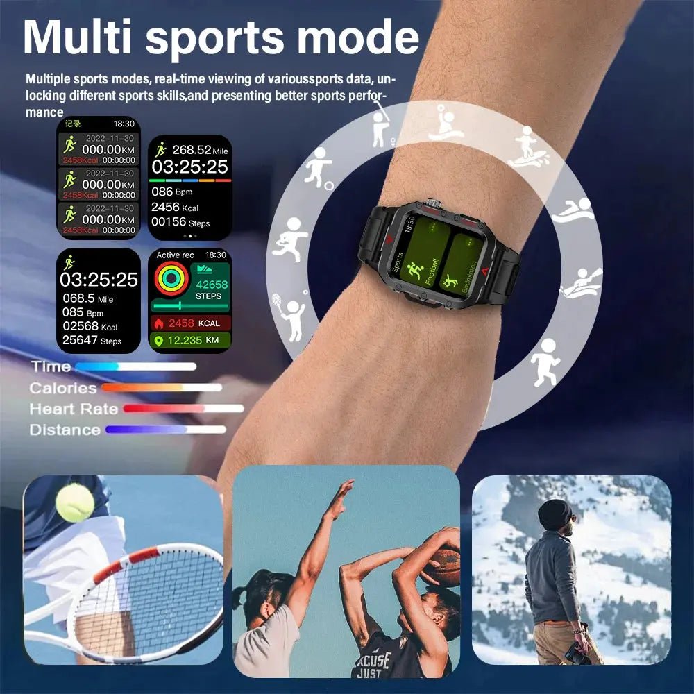 LAXASFIT New Outdoor Military Smartwatch ryshop