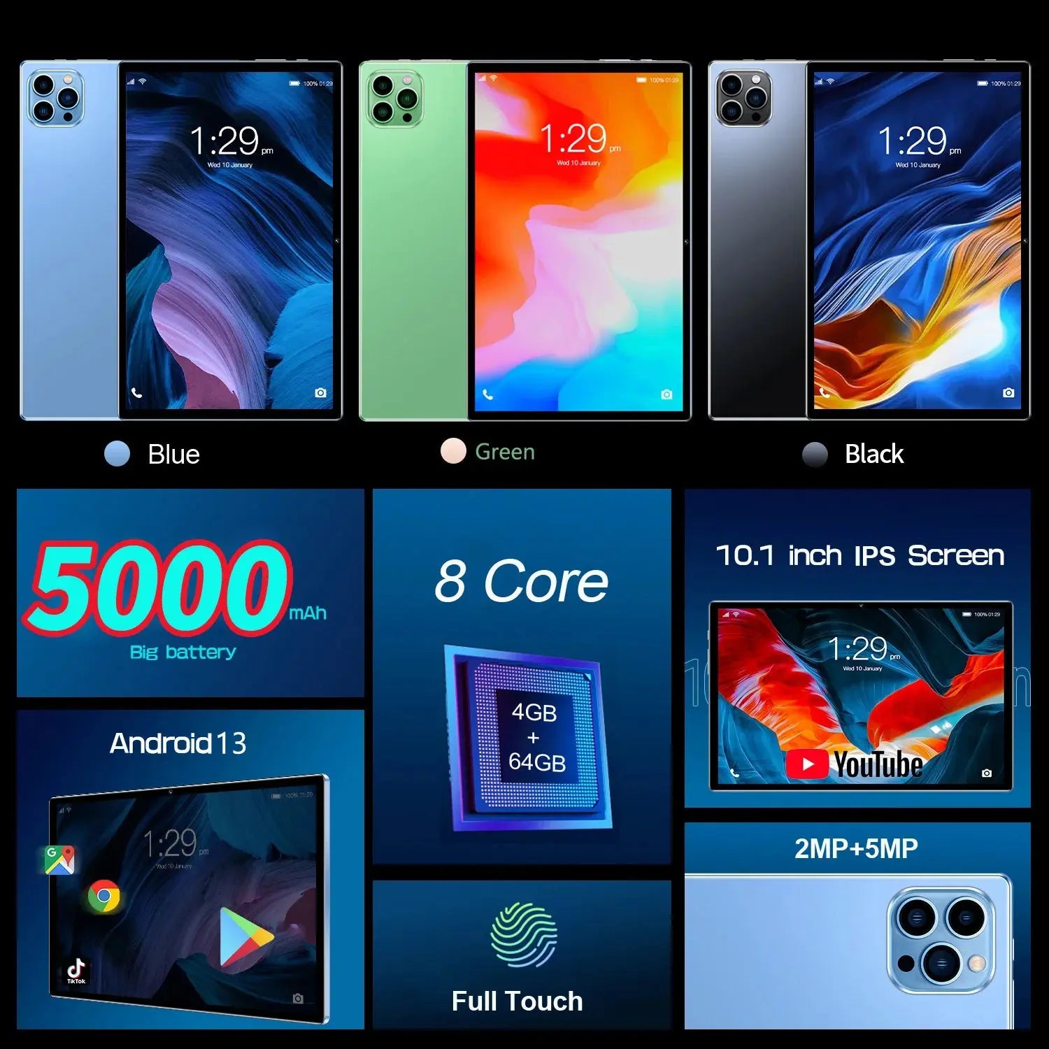 BDF New 10.1 Inch Tablet - Your Ultimate Tech Companion ryshop
