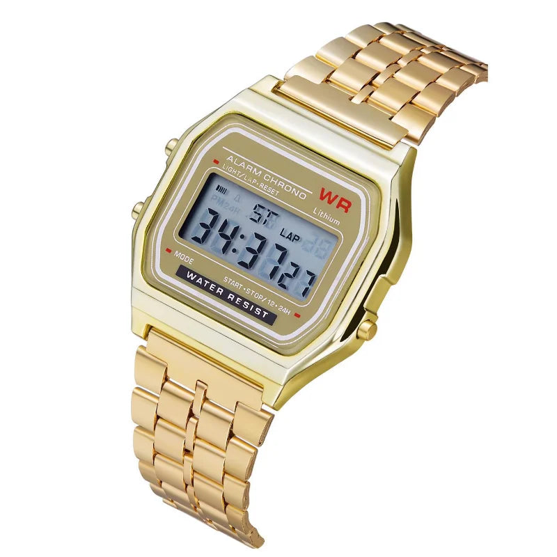 F91W Non-Waterproof Steel Band Watch ryshop