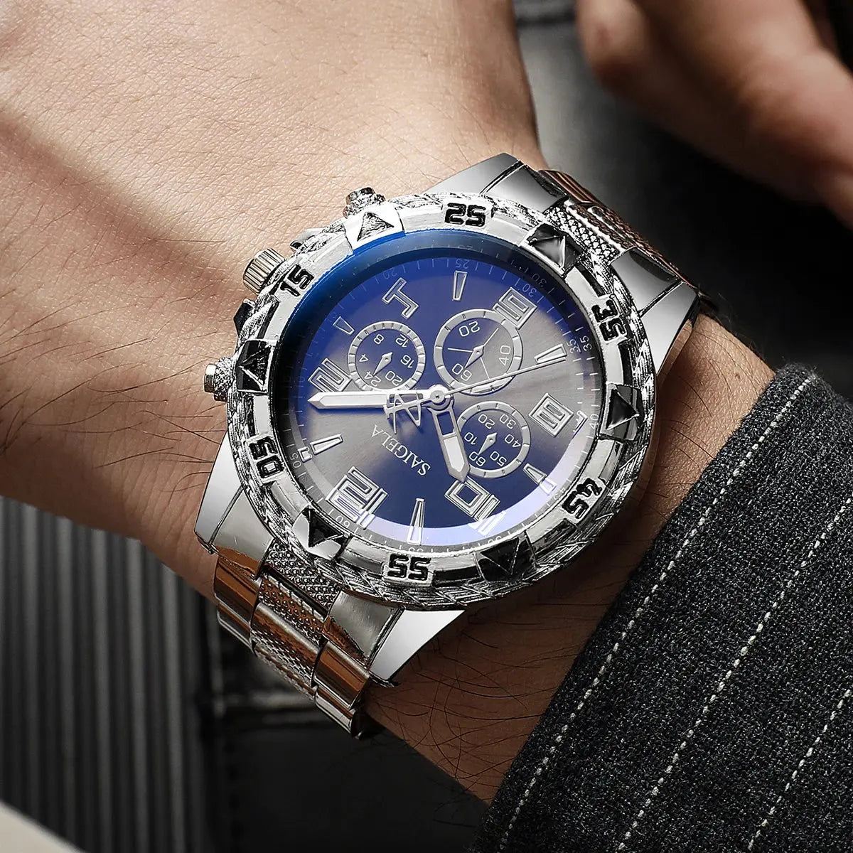 Yolako 2pcs Men Business Watches Set ryshop