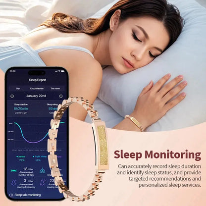 LIGE 2025 New Fashion Smartwatch For Women Heart Rate Blood Oxygen Sleep Sports IP68 Waterproof Smart Bracelet For Android IOS