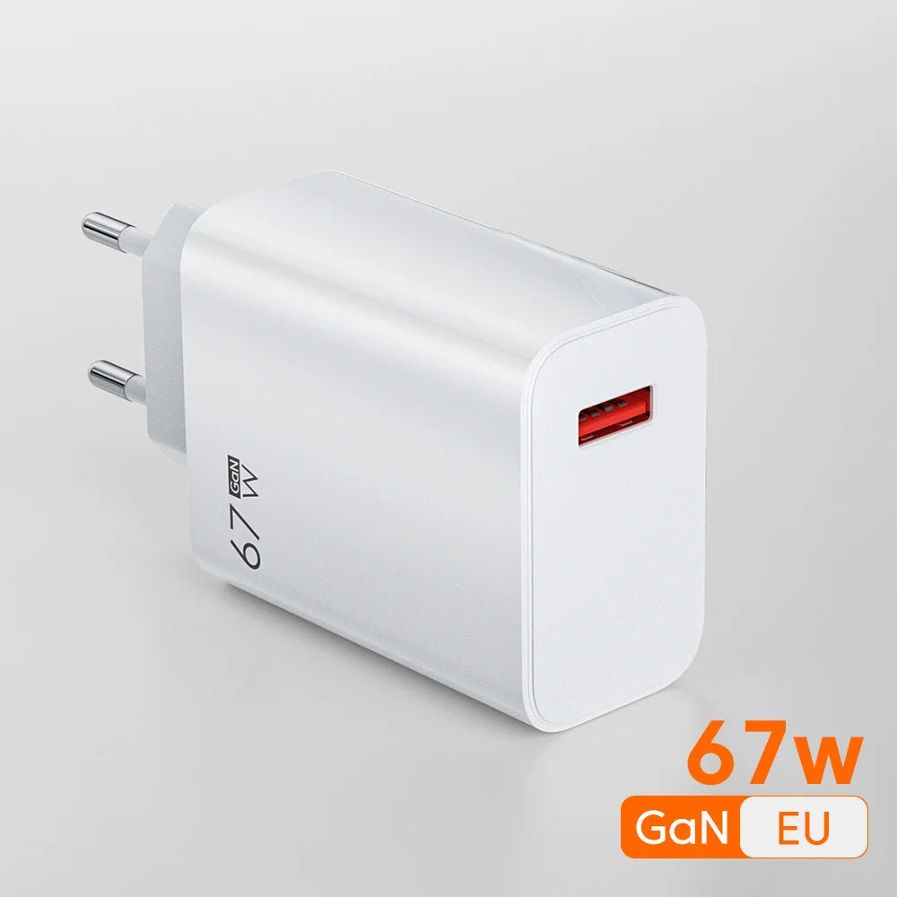 GaN 67W USB Fast Charger Power Adapter ryshop