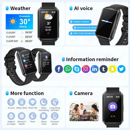 LIGE 2025 Smart Watch For Women Men Wristwatch Bluetooth Phone Music Fitness Sports Bracelet Sleep Monitor Digital Smartwatch