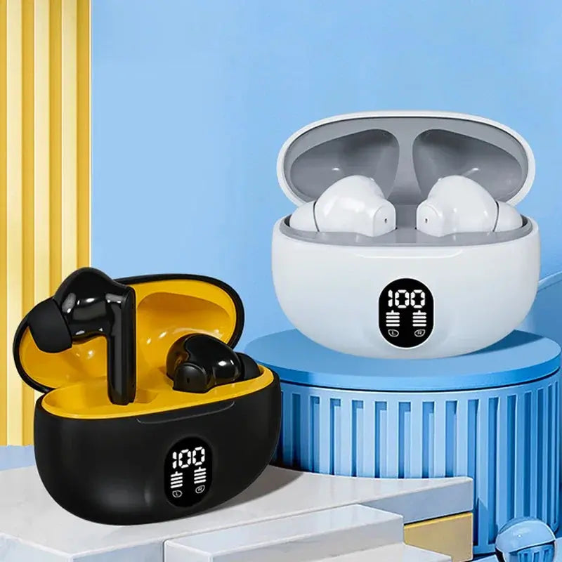 EOENKK TWS Bluetooth 5.3 Wireless Earbuds with Mic and LED Power Display ryshop