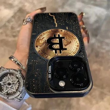 Luxury Bitcoin For iPhone Case - Shockproof Electroplate Design ryshop