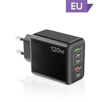 Total 120W 5 Ports USB Charger - Fast Charging Wall Adapter ryshop