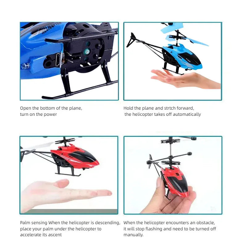 Rechargeable Mini RC Drone - Remote Safe Fall-resistant Helicopter for Children ryshop
