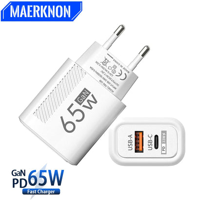 65W USB GaN Fast Charging Wall Adapter ryshop