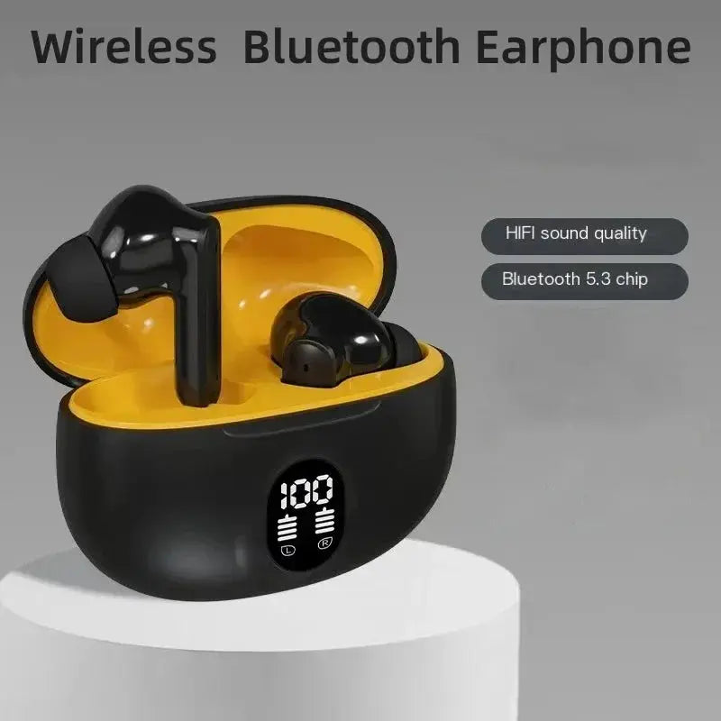 EOENKK TWS Bluetooth 5.3 Wireless Earbuds with Mic and LED Power Display ryshop