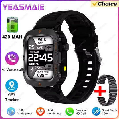 2025 New SmartWatch Men Military Outdoor GPS Sport Watch ryshop