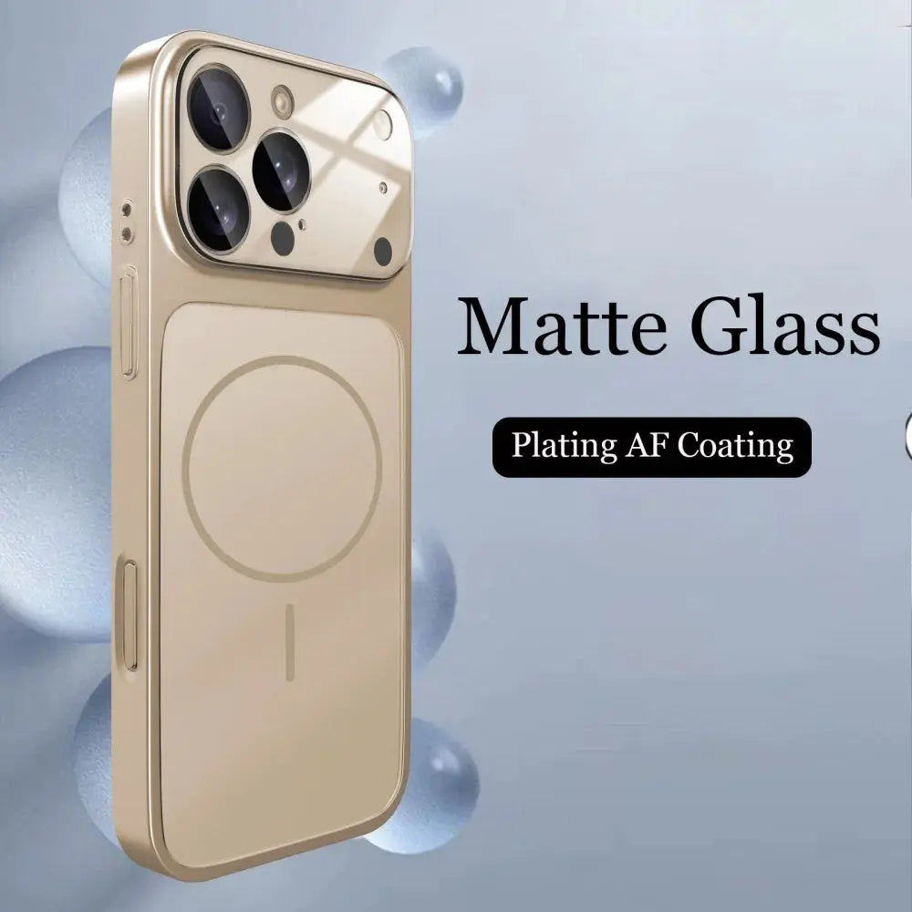 Original Glass Nano Matte Case for iPhone 17 Air, 16, 15, 14, 13 Pro Max, 17Pro ryshop