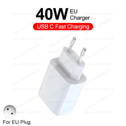 GRATUIT 40W Fast Charger for iPhone Pro Max Series ryshop
