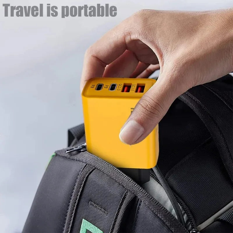 120W Fast Charging 4 Ports Mobile Phone Charger ryshop