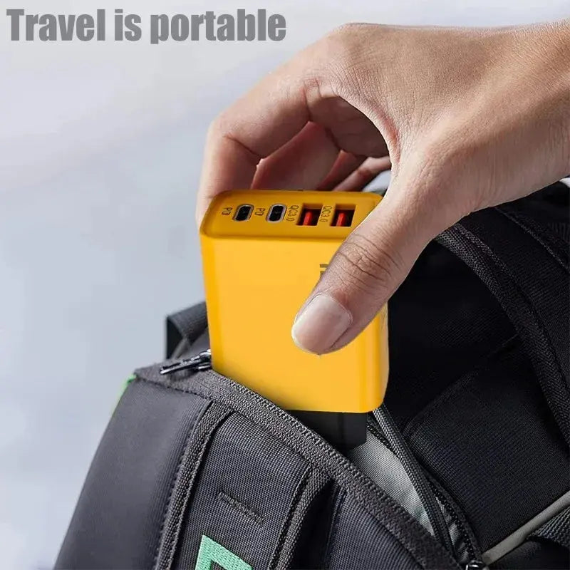 120W Fast Charging 4 Ports Mobile Phone Charger ryshop