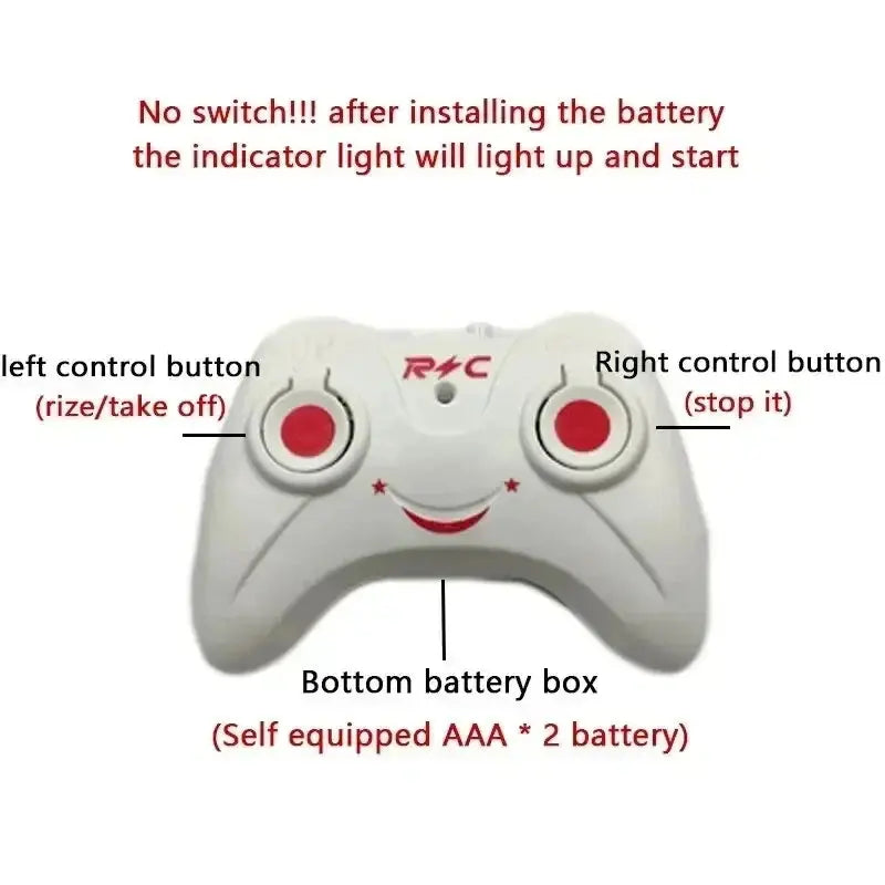 Rechargeable Mini RC Drone - Remote Safe Fall-resistant Helicopter ryshop