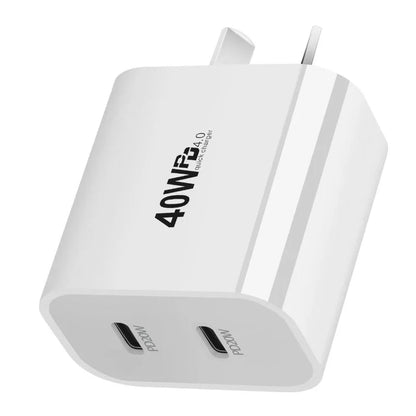 EOENKK USB C Charger Block Dual Port Fast Charging Travel Plug ryshop