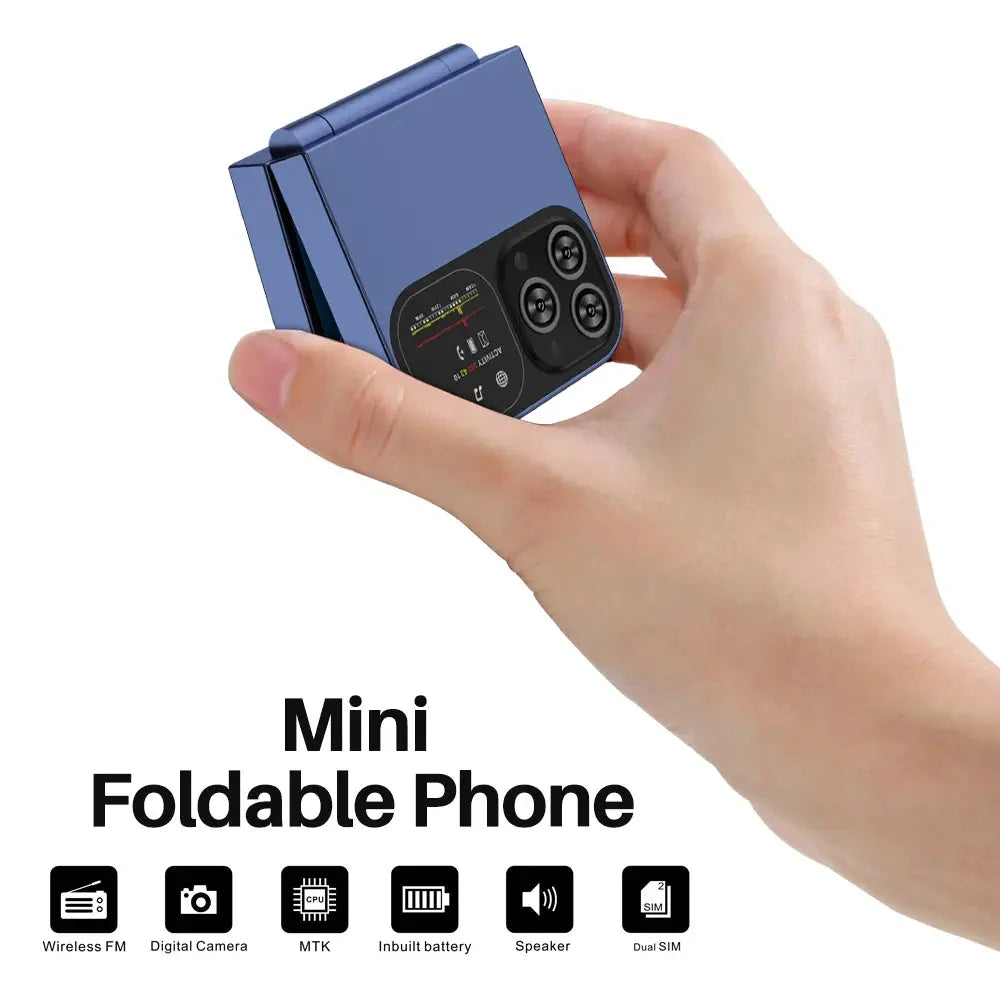 SERVO F15 Mini Small Foldable Mobile Phone ryshop
