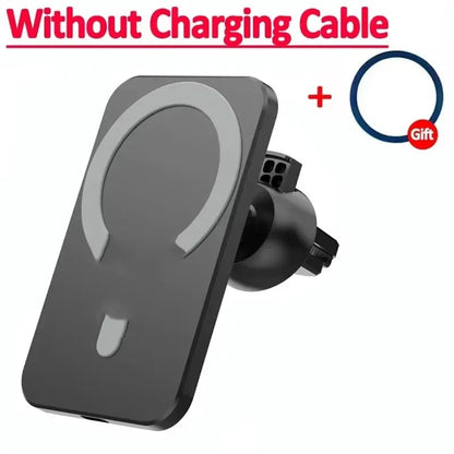 Magnetic Wireless Charger Car Phone Holder for iPhone 15, 14, 13, 12 Pro Max & More ryshop