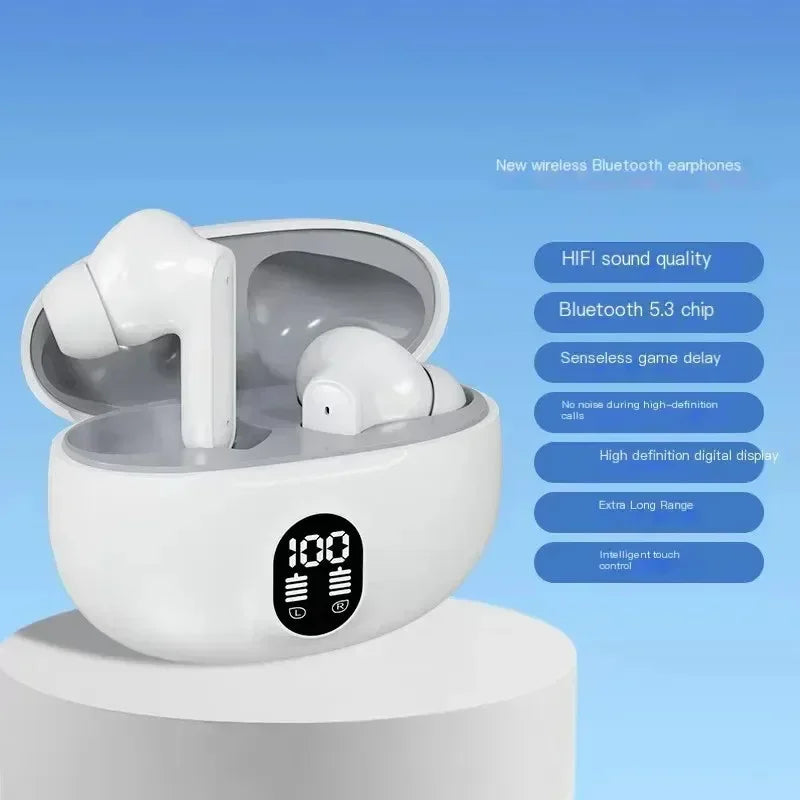 VYOPB Bluetooth 5.3 ENC Wireless Earbuds with LED Display ryshop