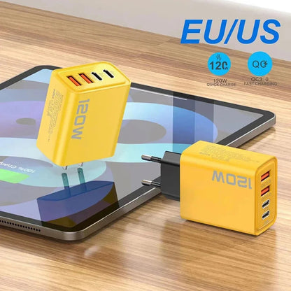 120W PD USB Charger Fast Charging Type C Mobile Phone Adapter ryshop
