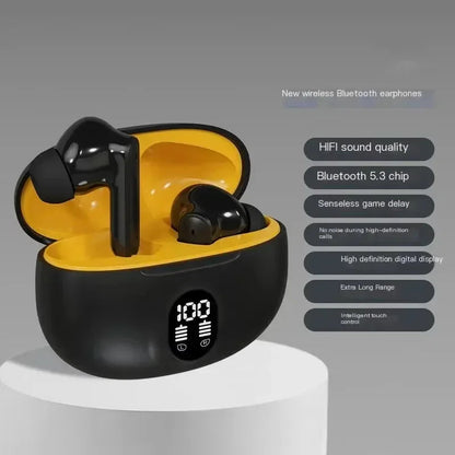 VYOPB Bluetooth 5.3 ENC Wireless Earbuds with LED Display ryshop