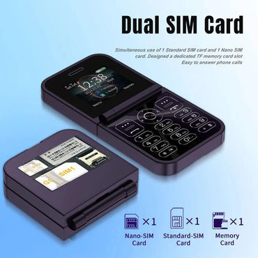 SERVO F15 Mini Small Foldable Mobile Phone ryshop
