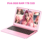BYONE 11.6 Inch Mini Laptop - Pink Portable Ultraslim ryshop