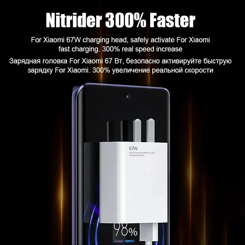 67W USB Fast Charger for Xiaomi Devices ryshop