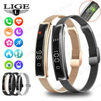 LIGE Smart Bracelet Heart Rate Blood Oxygen Health Monitor Pedometer Sports Fitness Tracker For Men Women Electronic Smartwatch ryshop