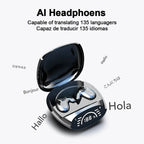 Kebidumei Bluetooth 5.3 AI Translation Earphones ryshop