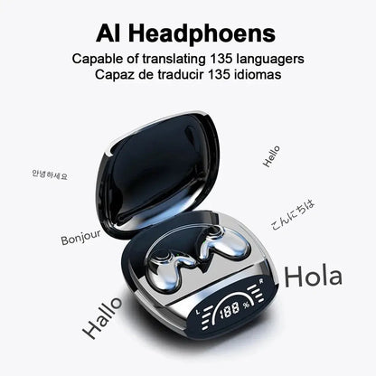 Kebidumei Bluetooth 5.3 AI Translation Earphones ryshop