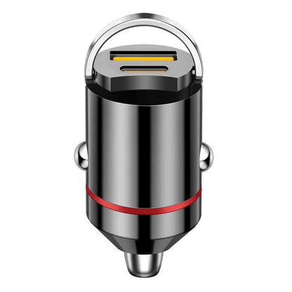 100W Dual Ports Mini USB Car Charger - Super Fast Charging Adapter ryshop