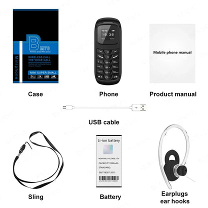 Unlocked Mini Mobile Phone Bluetooth Earphone Voice Changer Dialer ryshop