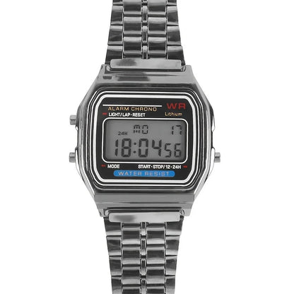 F91W Non-Waterproof Steel Band Watch ryshop