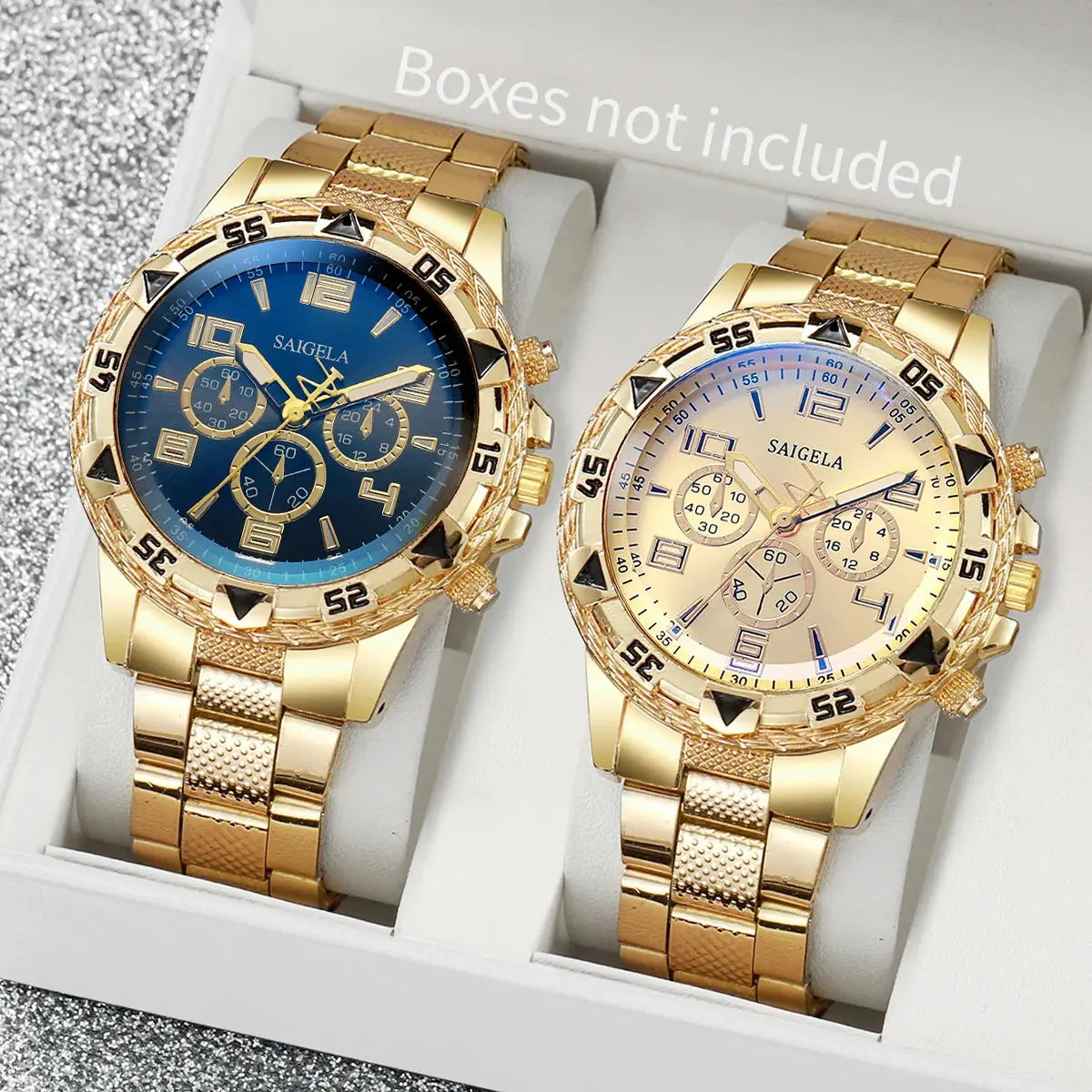 Yolako 2pcs Men Business Watches Set ryshop