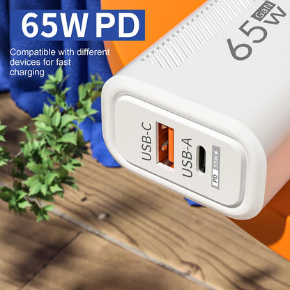 65W GaN USB PD Charger - Type C Fast Charging Adapter ryshop