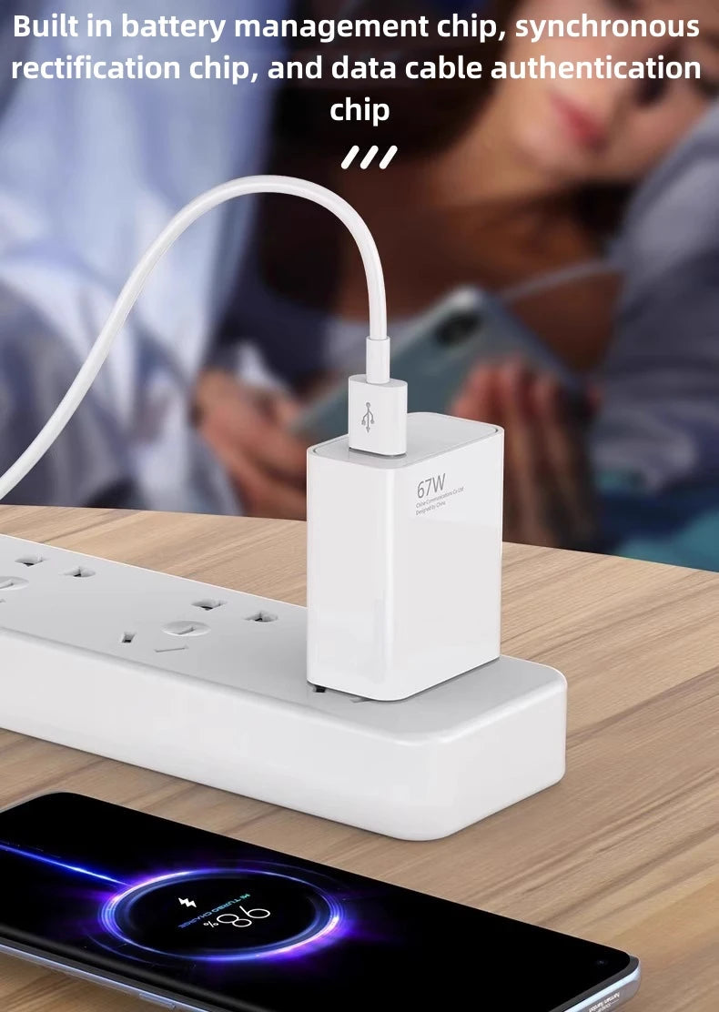 67W USB Fast Charger for Xiaomi Devices ryshop