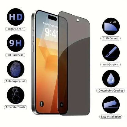 5Pcs Full Cover Privacy Screen Protector for iPhone Models ryshop