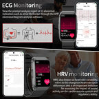 LIGE 2025 New AI Diagnosis Blood Lipids Uric Acid Body Composition Test Smart Watch Men ECG+PPG Bluetooth Call Health Smartwatch ryshop